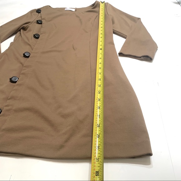 Calvin Klein khaki dress with buttons - Picture 4 of 6